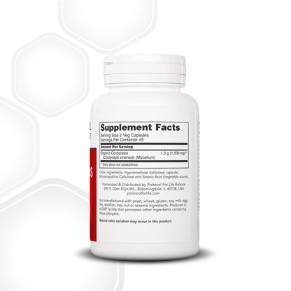 Protocol for Life Balance, Cordyceps, 750 mg, 90 Veg Capsules Immune Support Protocol For Life Balance
