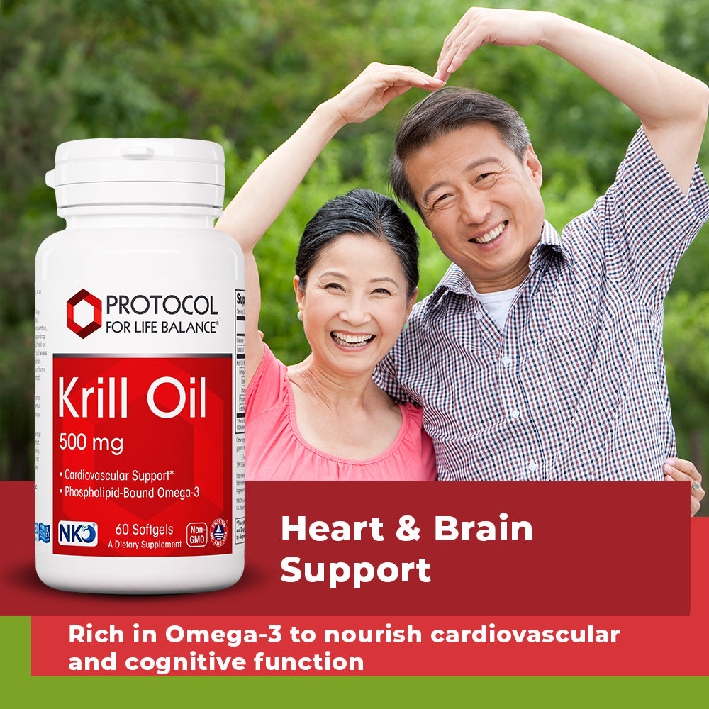 Protocol for Life Balance, Neptune Krill Oil, 500 mg, 60 Softgels Vitamins &amp; Supplements Protocol For Life Balance