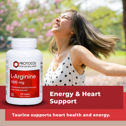 Protocol for Life Balance, L-Arginine, 1,000 mg, 120 Tablets Supplement Protocol For Life Balance