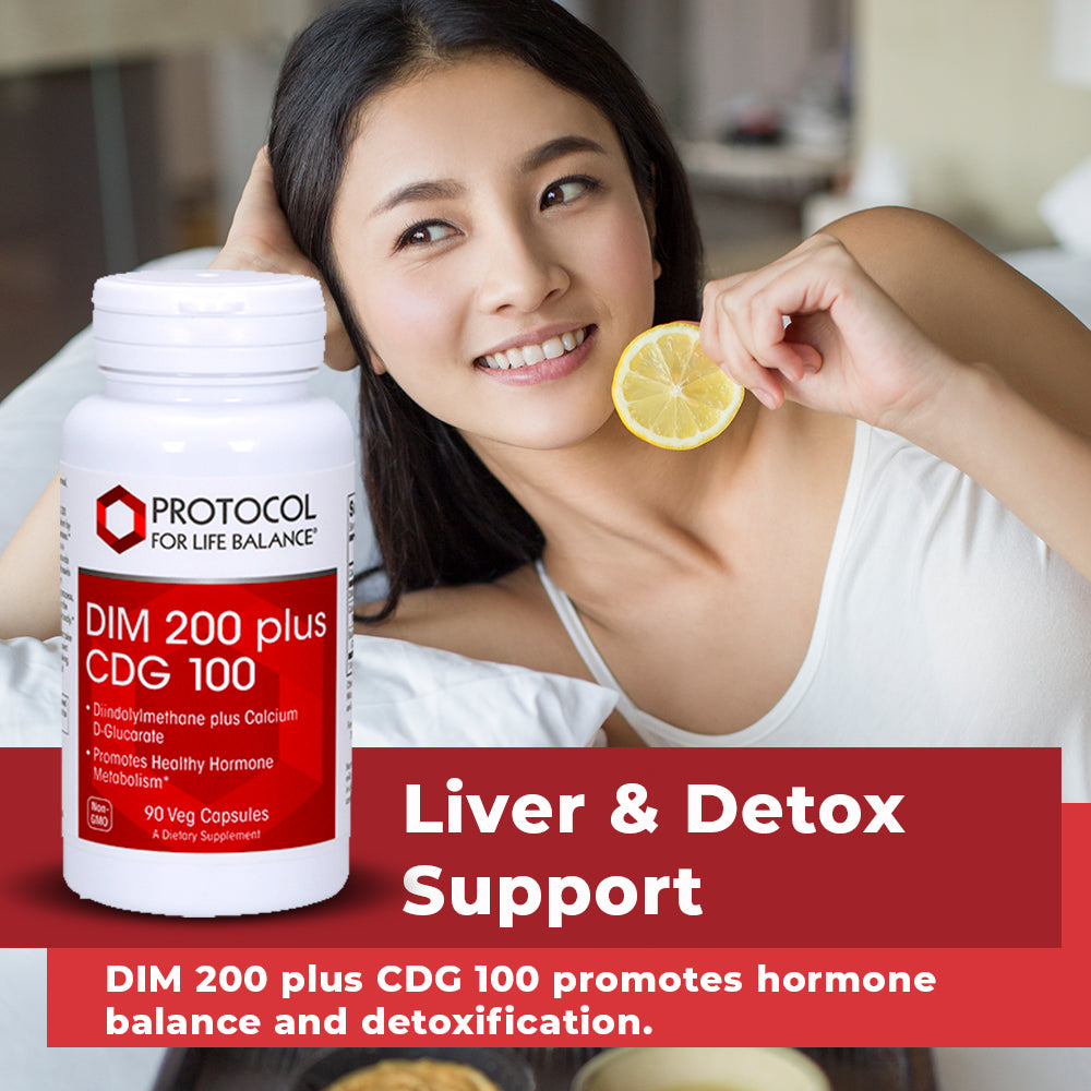 Protocol for Life Balance, DIM 200 Plus CDG 100, 90 Veg Capsules Vitamins &amp; Supplements Protocol For Life Balance