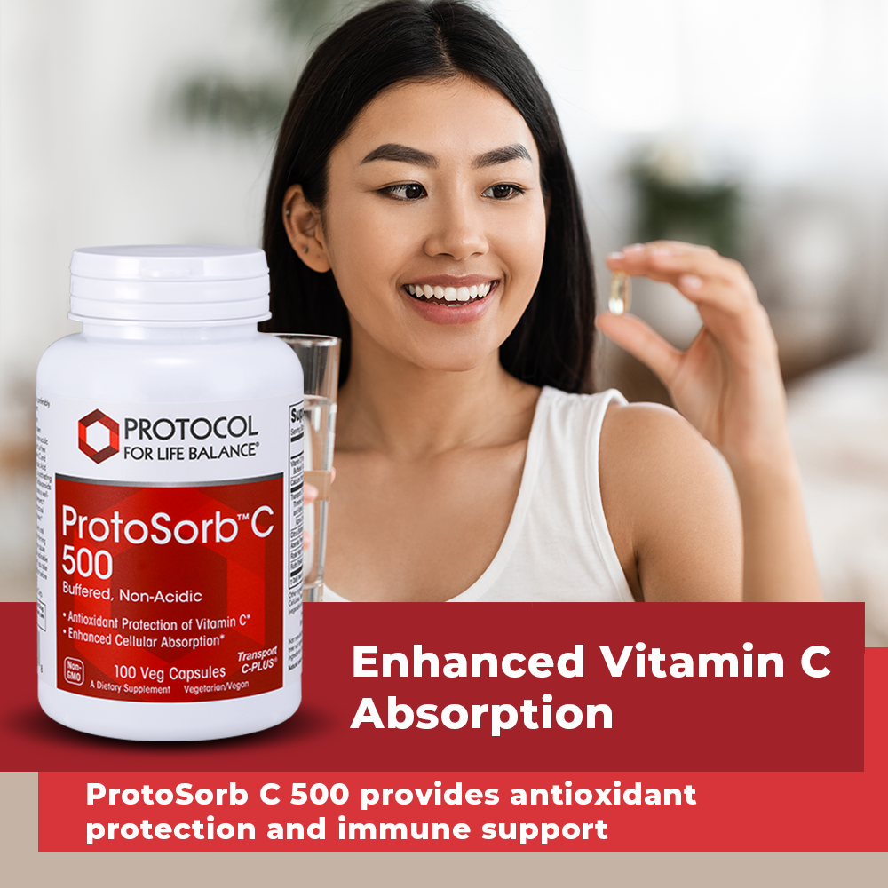 Protocol for Life Balance, ProtoSorbC 500, 100 Veg Capsules Vitamins &amp; Supplements Protocol For Life Balance