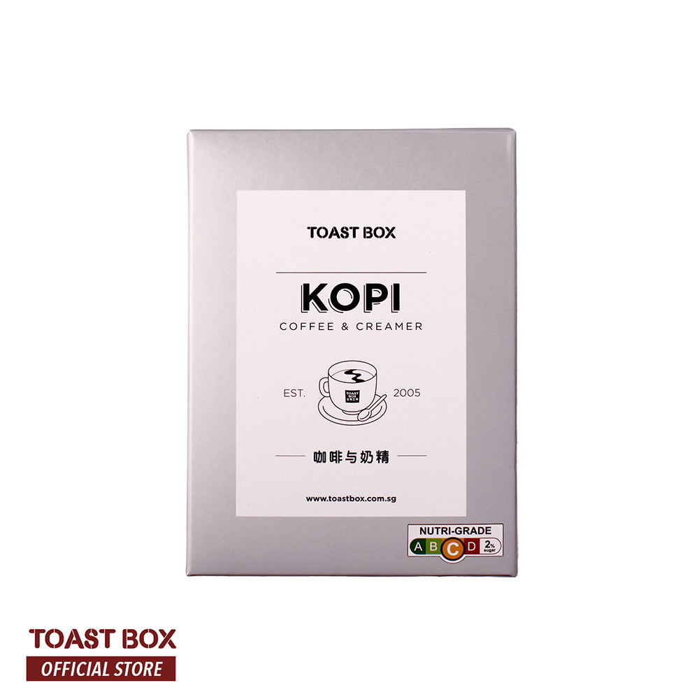 [Toast Box] Kopi with Creamer Coffee with Creamer Unsweetened 32gm x 6 sachets Coffee Instant Queen&