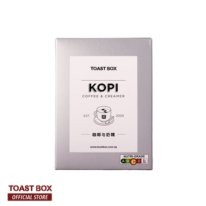 [Toast Box] Kopi with Creamer Coffee with Creamer Unsweetened 32gm x 6 sachets Coffee Instant Queen&