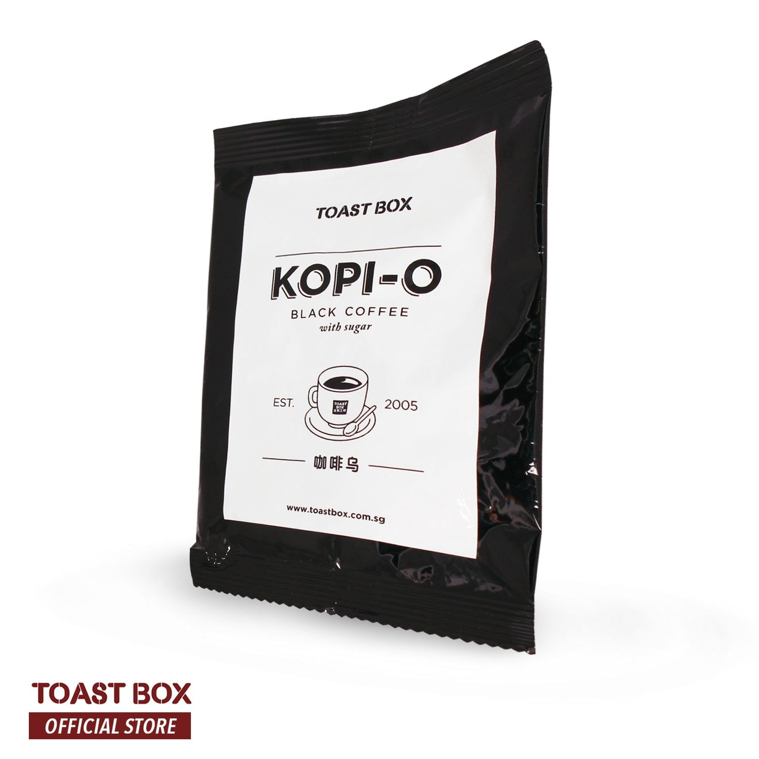 [Toast Box] Kopi O Black Coffee with Sugar 22gm x 6 sachets - Bloom Concept