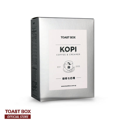 [Toast Box] Kopi with Creamer Coffee with Creamer Unsweetened 32gm x 6 sachets Coffee Instant Queen&
