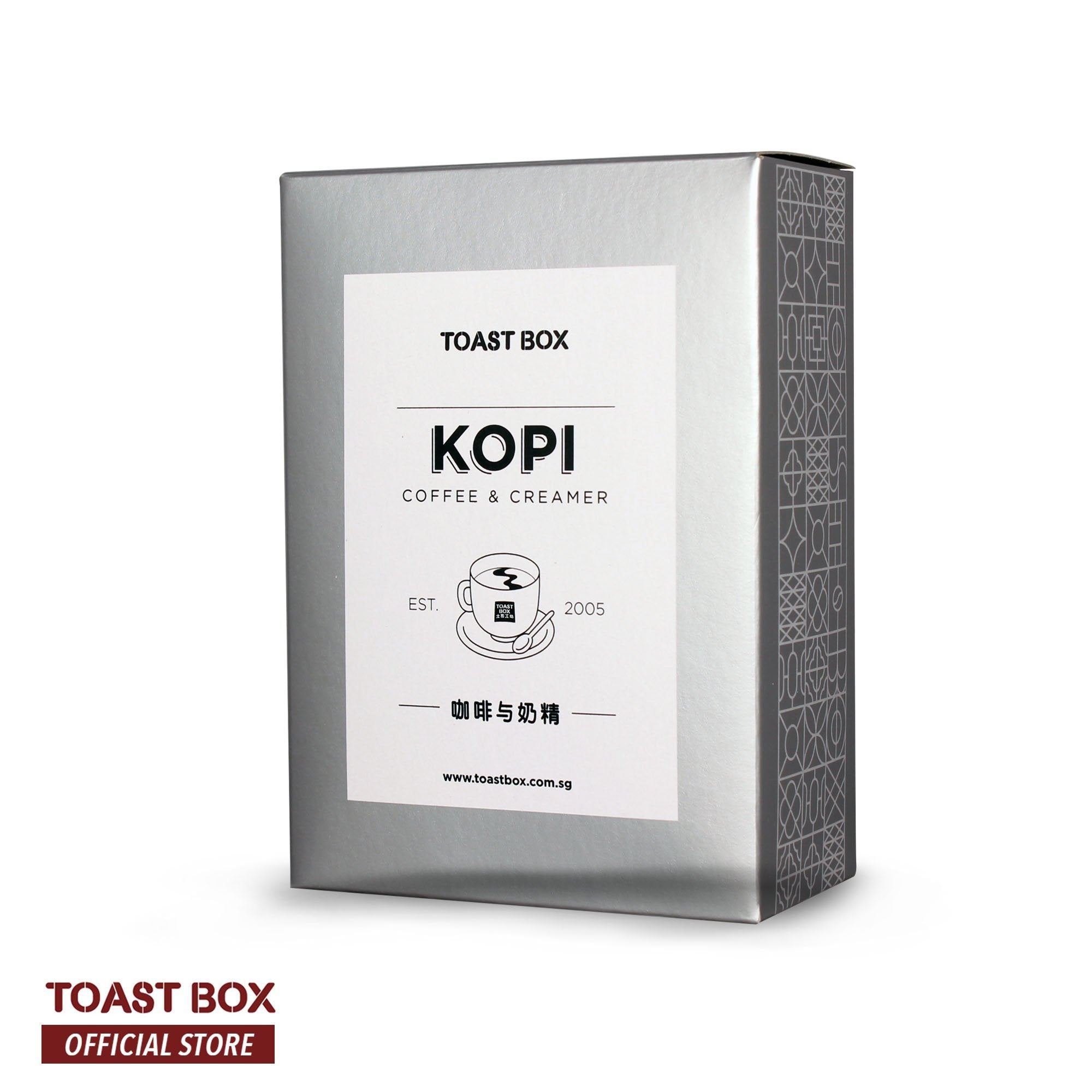 [Toast Box] Kopi with Creamer Coffee with Creamer Unsweetened 32gm x 6 sachets Coffee Instant Queen&
