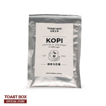 [Toast Box] Kopi with Creamer Coffee with Creamer Unsweetened 32gm x 6 sachets Coffee Instant Queen&