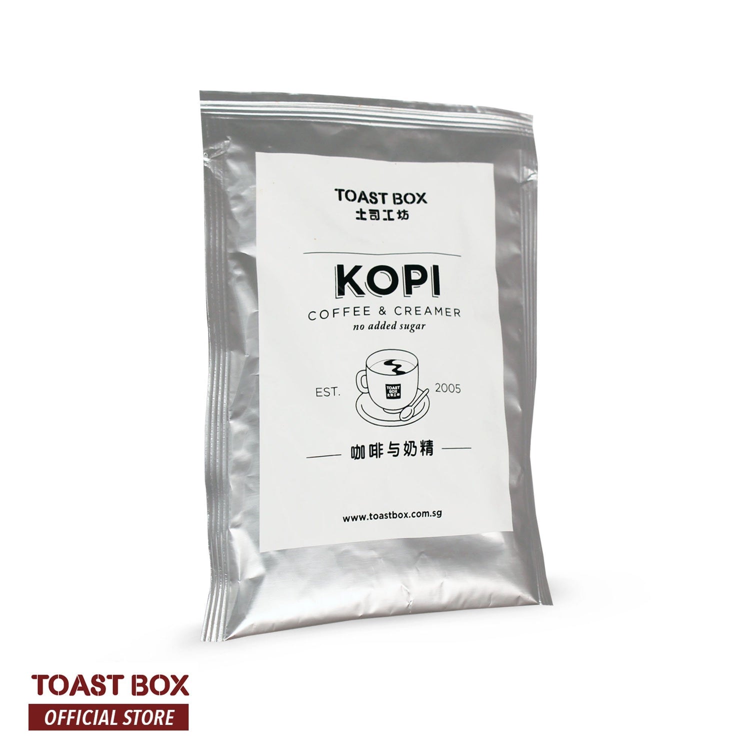 [Toast Box] Kopi with Creamer Coffee with Creamer Unsweetened 32gm x 6 sachets Coffee Instant Queen&