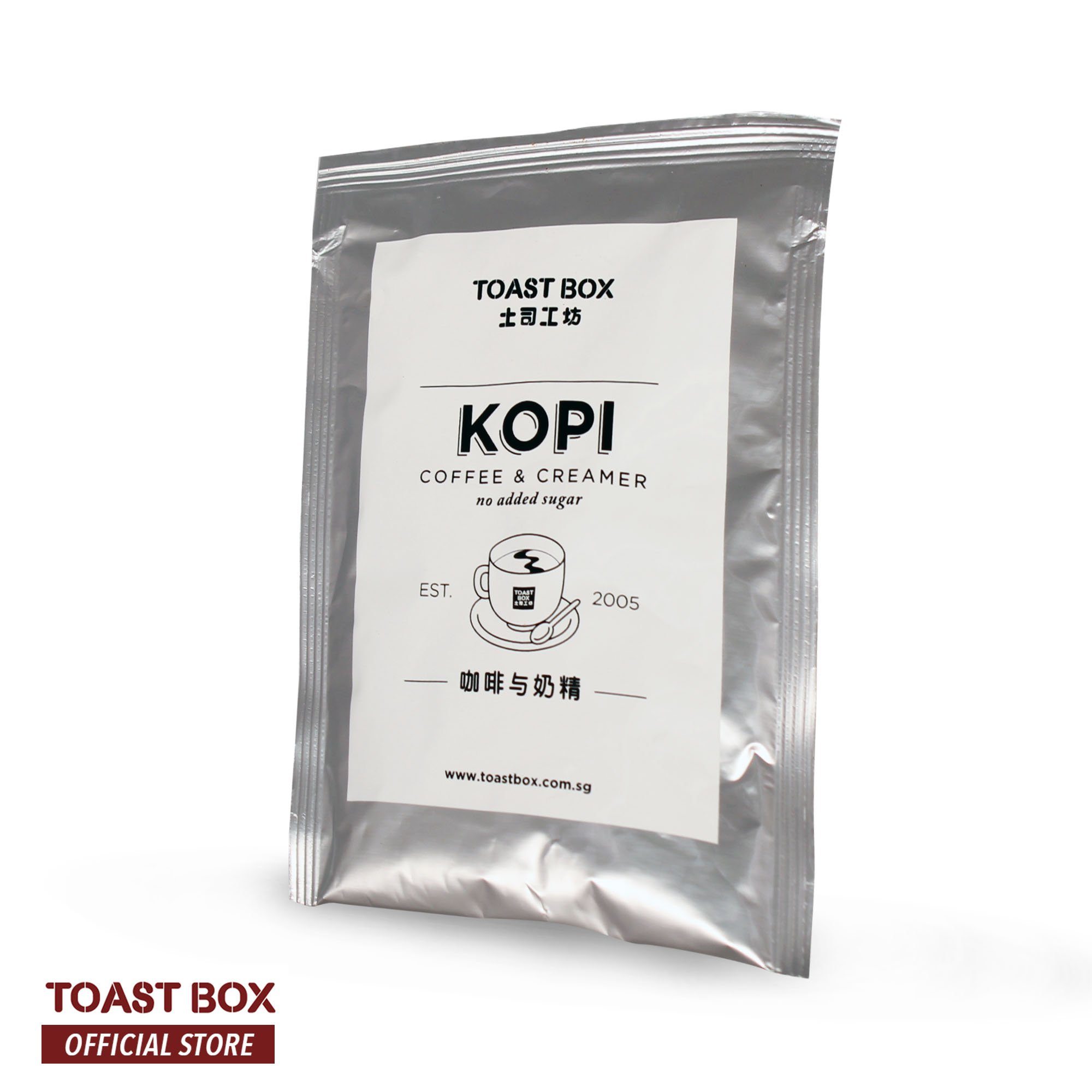 [Toast Box] Kopi with Creamer Coffee with Creamer Unsweetened 32gm x 6 sachets Coffee Instant Queen&