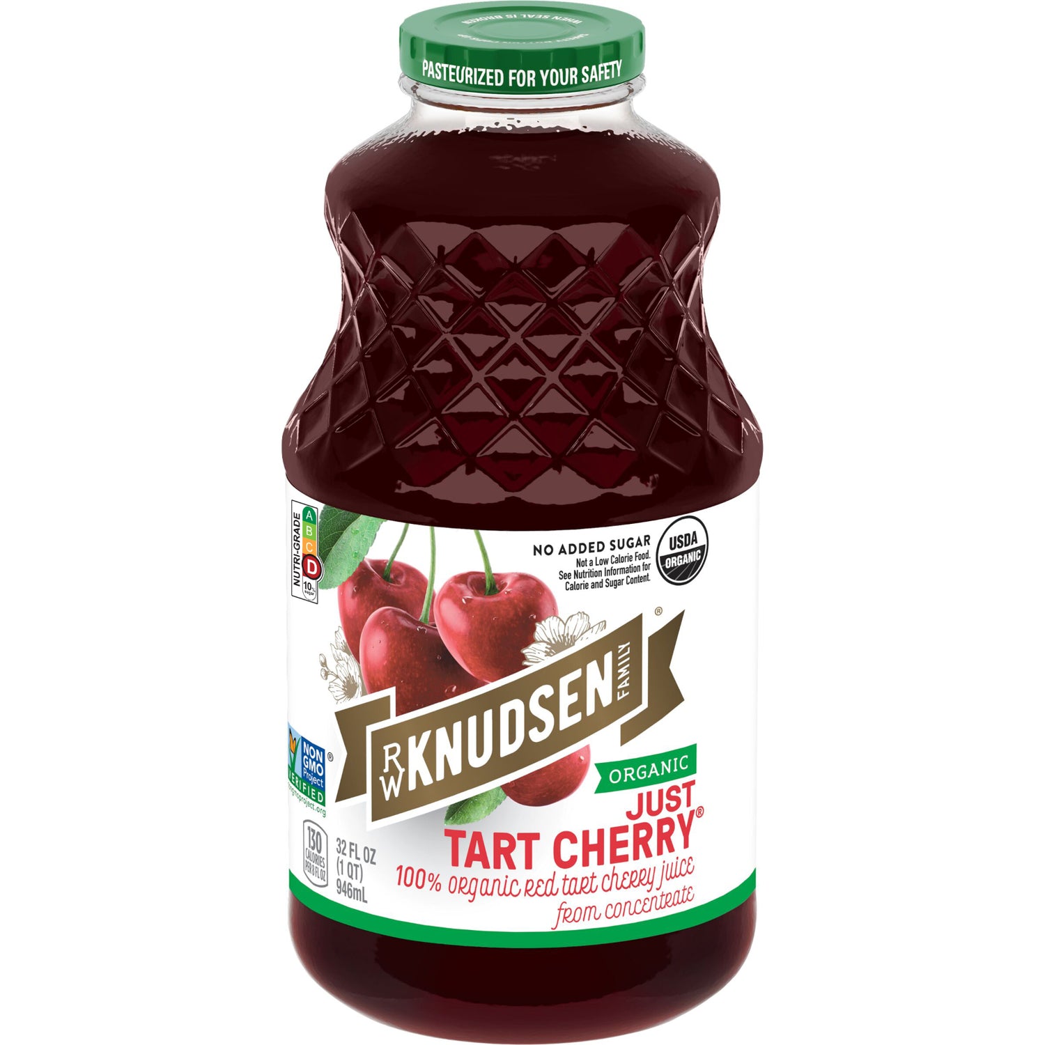 Knudsen Organic Pure Tart Cherry Fruit Juice 100% Unsweetened USA (32OZ) No added sugar - Bloom Concept