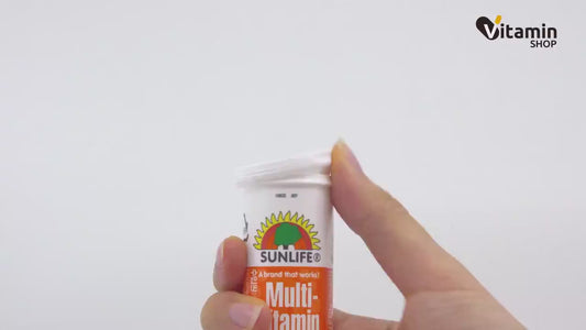 (Buy 2 Free 1) SUNLIFE Multi-Vitamins with Minerals 20 Orange/Grapefruit Flavored Effervescent Tablets (4,500mg per Tablet) For Optimal Immune Support