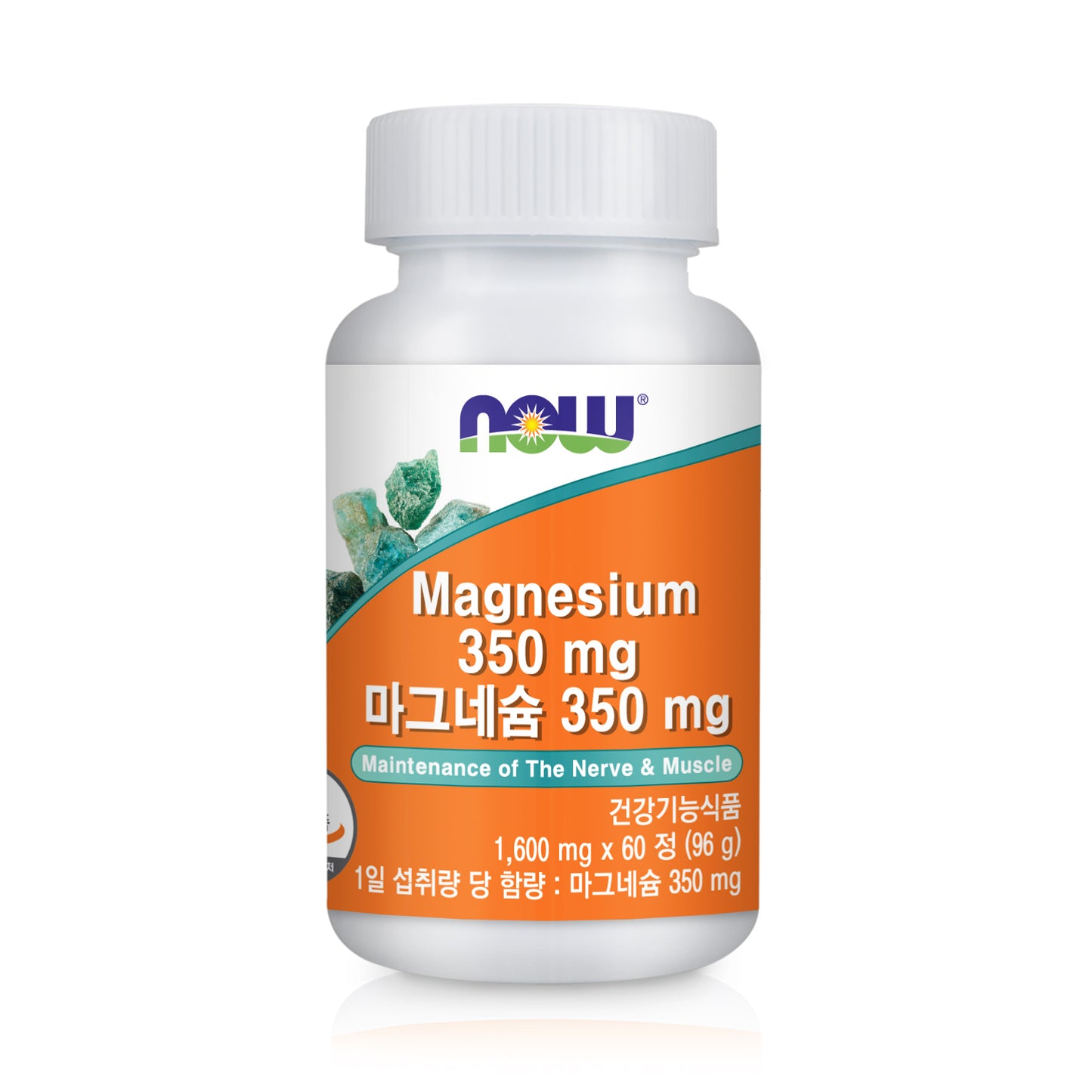 NOW FOODS Magnesium-Maintenance of the Nerve & Muscle 350mg, 60 Tablets - Bloom Concept