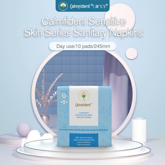 [Bundle of 3] Calmfident Day Use *Sensitive Skin Series* Sanitary Napkin Pads 245mm (10pcs) - Bloom Concept