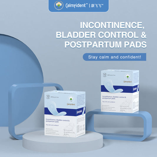 [Bundle of 2] Calmfident Day Use [Regular Flow] *Incontinence, Bladder Control, Postpartum* Sanitary Napkin Pads 190mm (10pcs) - Bloom Concept
