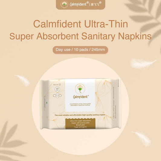 [Bundle of 3] Calmfident Day Use *Ultra-Thin Super Absorbent* Sanitary Napkin Pads 245mm (10pcs) - Bloom Concept