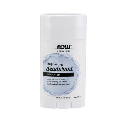 NOW Solutions, Long Lasting Deodorant, Unscented, Paraben &amp; Aluminum Free, 2.2-Ounce (62 g) Personal Care NOW Foods USA