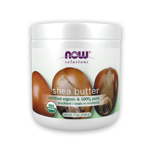 NOW Solutions, Certified Organic Shea Butter, Moisturizer For Rough And Dry Skin, 7-Ounce (207ml) - Bloom Concept