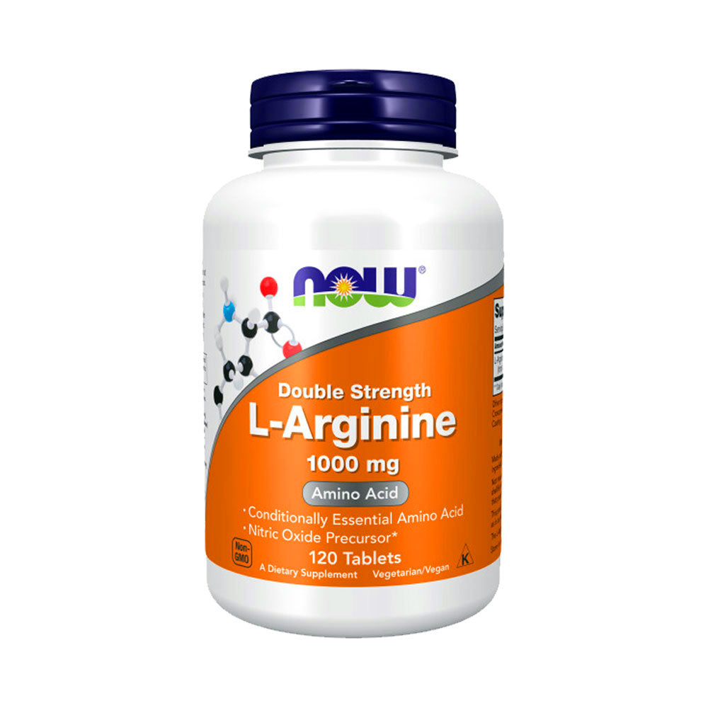 NOW Supplements, L-Arginine 1,000 mg, Nitric Oxide Precursor*, Amino Acid, 120 Tablets - Bloom Concept