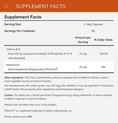 NOW Supplements, P-5-P 50 mg with Coenzyme B-6 + Mg Bisglycinate, 90 Veg Capsules Vitamins &amp; Supplements NOW Foods USA