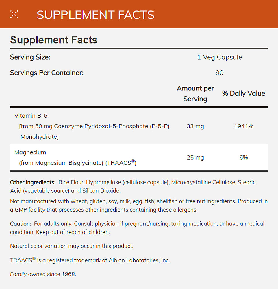 NOW Supplements, P-5-P 50 mg with Coenzyme B-6 + Mg Bisglycinate, 90 Veg Capsules - Bloom Concept