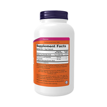 NOW Supplements, Vitamin C-1,000 with 100 mg of Bioflavonoids, Antioxidant Protection*, 250 Veg Capsules Vitamins &amp; Supplements NOW Foods USA