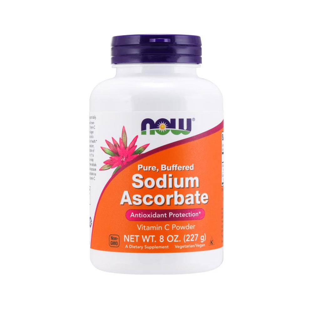 NOW Supplements, Sodium Ascorbate Powder, Buffered, Antioxidant Protection*, 8-Ounce (227 g) - Bloom Concept