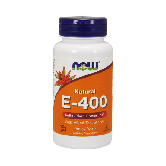 NOW Supplements, Vitamin E-400 IU Mixed Tocopherols, Antioxidant Protection*, 100 Softgels - Bloom Concept