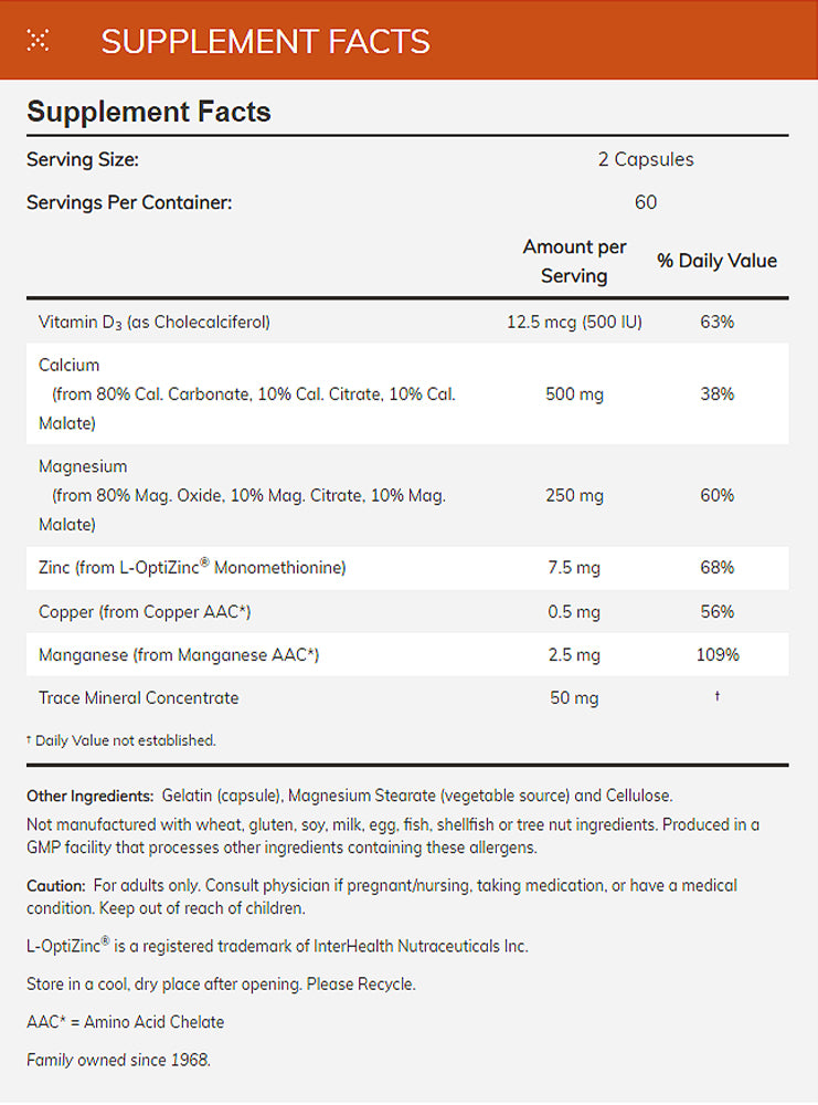 NOW Supplements, Cal-Mag with Zinc, Copper, Manganese and Vitamin D, 120 Capsules - Bloom Concept