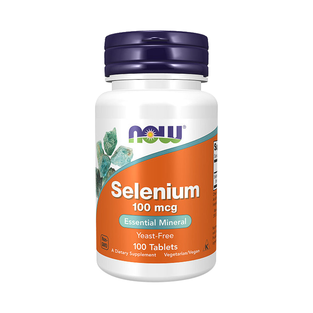 NOW Supplements, Selenium (L-Selenomethionine) 100 mcg, Essential Mineral*, 100 Tablets - Bloom Concept
