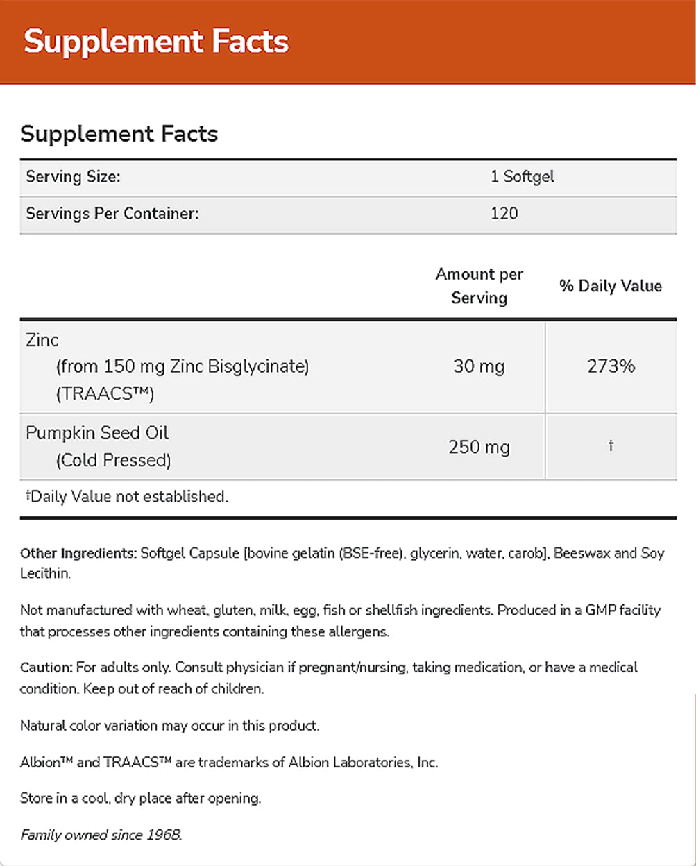 NOW Supplements, Zinc Glycinate with 250 mg Pumpkin Seed Oil, Supports Prostate Health*, 120 Softgels Vitamins &amp; Supplements NOW Foods USA
