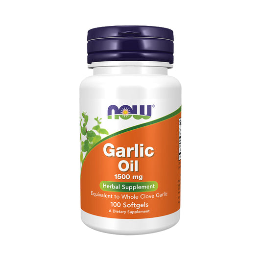 NOW Supplements, Garlic Oil 1500 mg, Serving Size Equivalent to Whole Clove Garlic, 100 Softgels - Bloom Concept