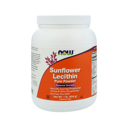 NOW Supplements, Sunflower Lecithin with naturally occurring Phosphatidyl Choline and Other Phosphatides, Powder, 1-Pound (454 g) - Bloom Concept