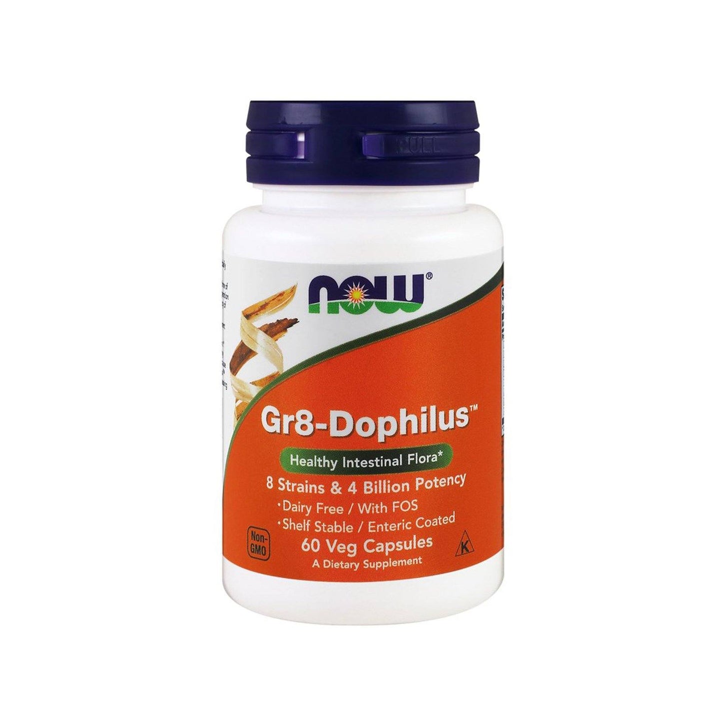 NOW Supplements, Gr8-Dophilus with 8 Strains & 4 Billion Potency, Shelf Stable, 60 Veg Capsules - Bloom Concept