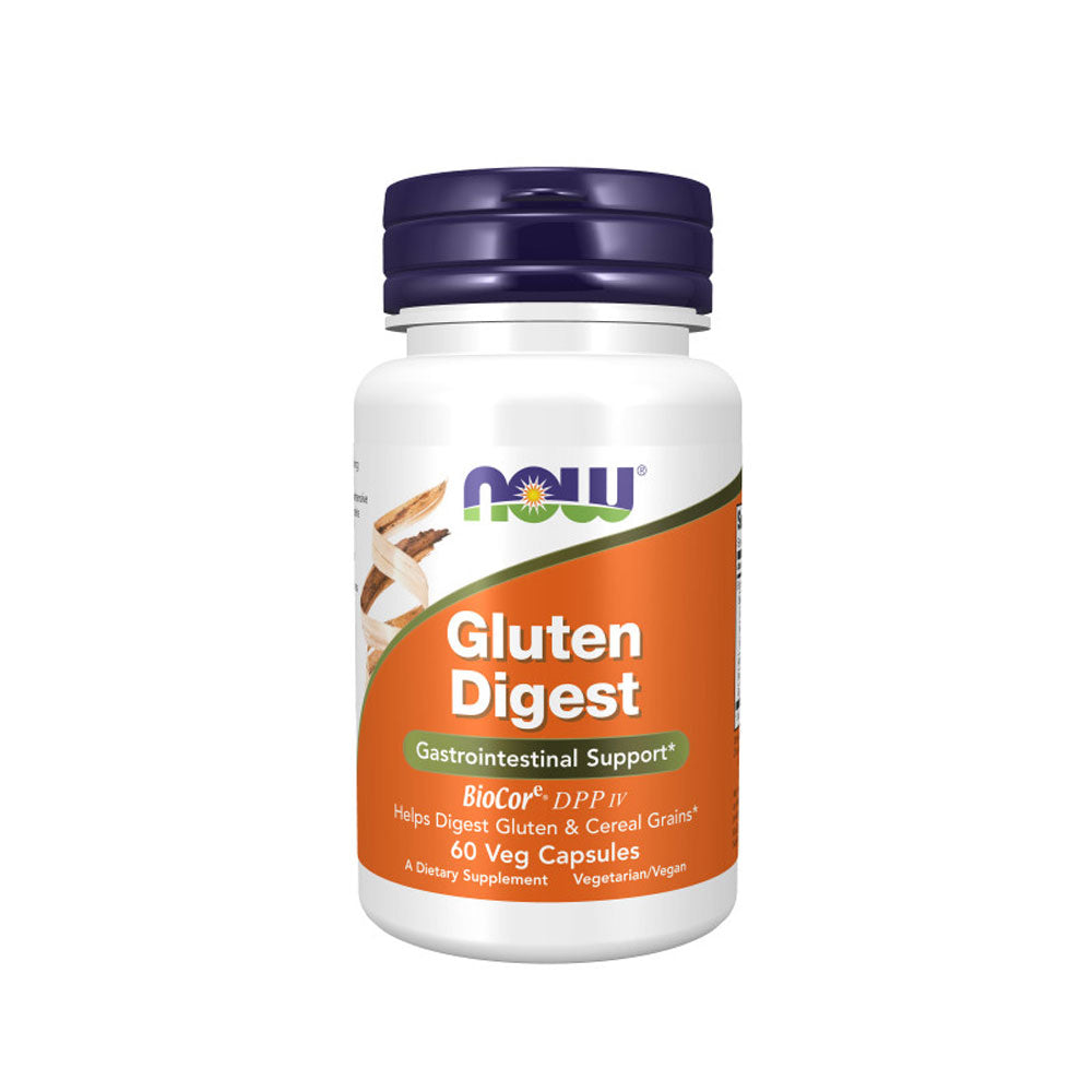 NOW Supplements, Gluten Digest with BioCore DPP IV, Gastrointestinal Support, 60 Veg Capsules - Bloom Concept