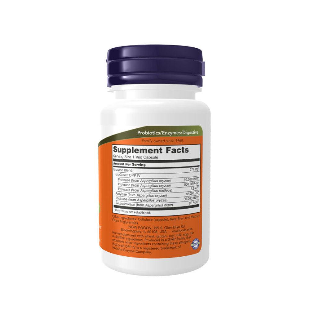 NOW Supplements, Gluten Digest with BioCore DPP IV, Gastrointestinal Support, 60 Veg Capsules - Bloom Concept