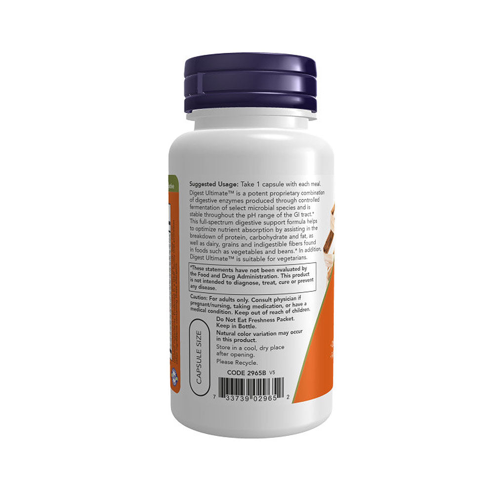 NOW Supplements, Digest Ultimate with Full Spectrum Enzyme Formula, 60 Veg Capsules - Bloom Concept