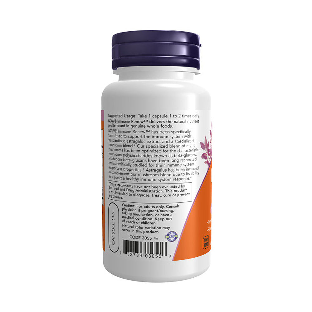 NOW Supplements, Immune Renew with Astragalus Root Extract, Immune System Support*, 90 Veg Capsules - Bloom Concept