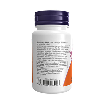 NOW Supplements, Lutein 10 mg with 10 mg of Free Lutein from Lutein Esters, 120 Softgels Vitamins &amp; Supplements NOW Foods USA