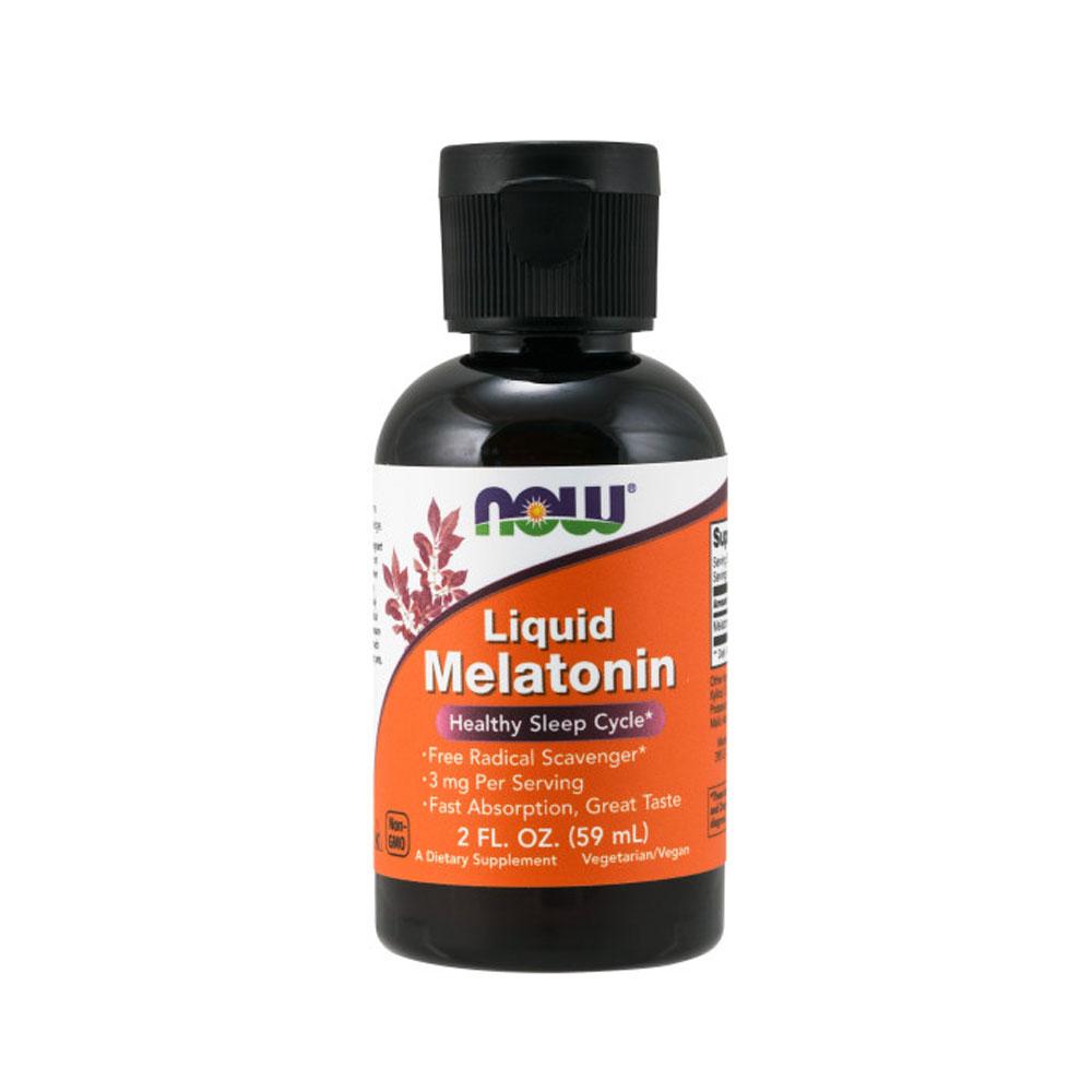 NOW Supplements, Liquid Melatonin, 3 mg Per Serving, Fast Absorption and Great Taste, 2-Ounces(59 ml) - Bloom Concept
