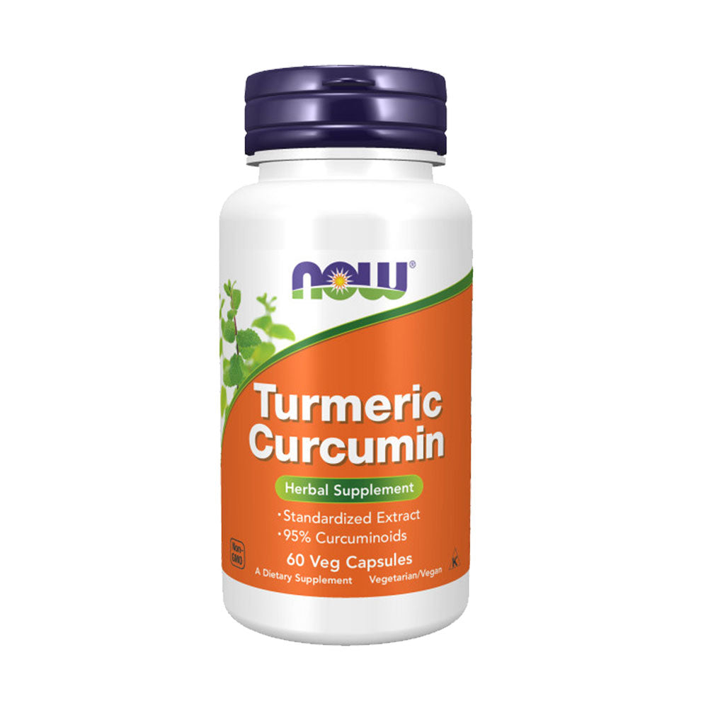 NOW Supplements, Turmeric Curcumin, Derived from Turmeric Root Extract, 95% Curcuminoids, Herbal Supplement, 60 Veg Capsules - Bloom Concept