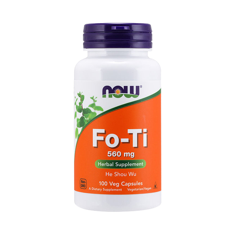 NOW Supplements, Fo-Ti (Polygonum multiflorum) 560 mg, Ho Shou Wu, Herbal Supplement, 100 Veg Capsules - Bloom Concept