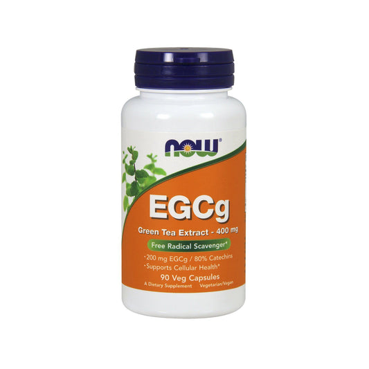 NOW Supplements, EGCg Green Tea Extract 400 mg, Free Radical Scavenger, 90 Veg Capsules - Bloom Concept