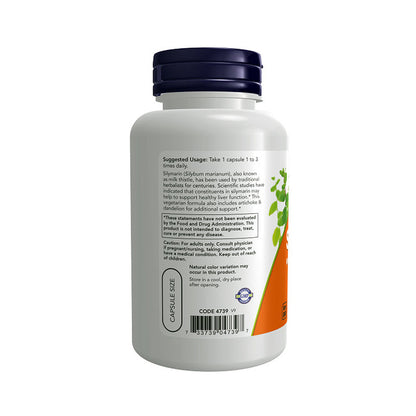 NOW Supplements, Silymarin Milk Thistle Extract 300 mg with Artichoke and Dandelion, Double Strength, Supports Liver Function, 100 Veg Capsules Vitamins &amp; Supplements NOW Foods USA