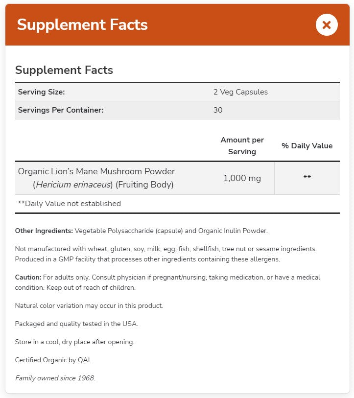 NOW Supplements, Lion&