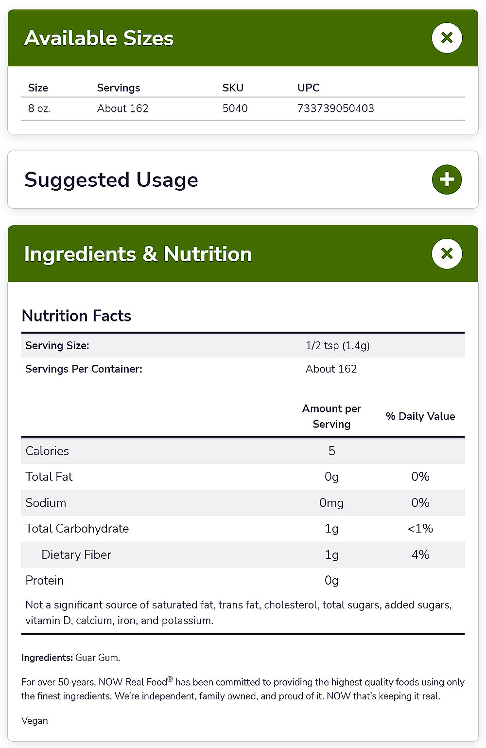 NOW Foods, Guar Gum Powder, 100% Pure Powder, Natural Thickener, Gluten-Free, 8-Ounce (227 g) - Bloom Concept