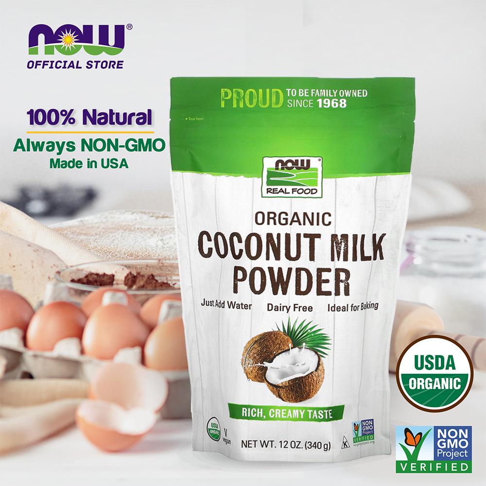 NOW Foods, Organic Coconut Milk Powder, Dairy Free/ Vegan, Just Add Water, 12-Ounce (340g) - Bloom Concept
