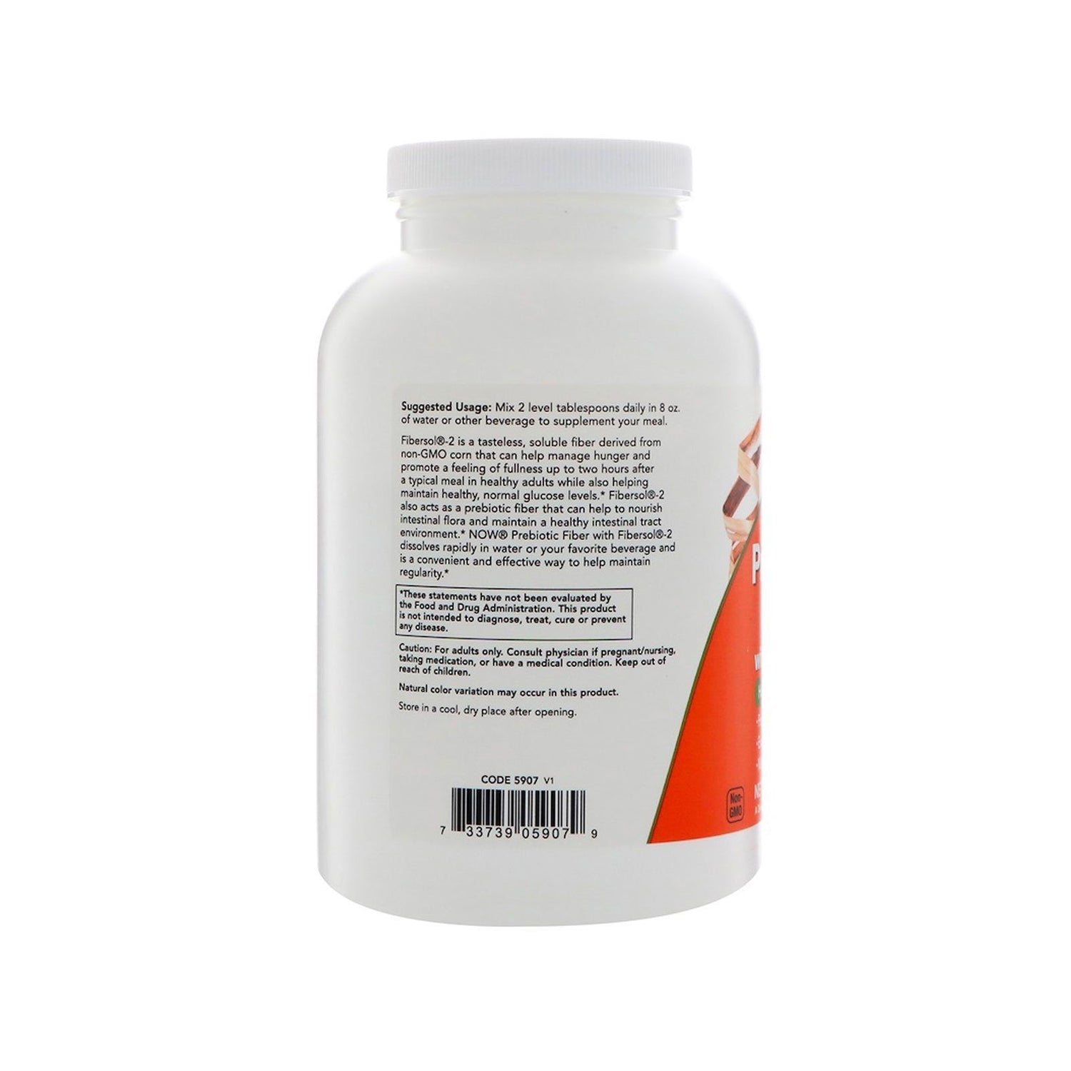 NOW Supplements, Prebiotic Fiber with Fibersol-2, derived from Non-GMO corn, Powder, 12-Ounce (340 g) - Bloom Concept