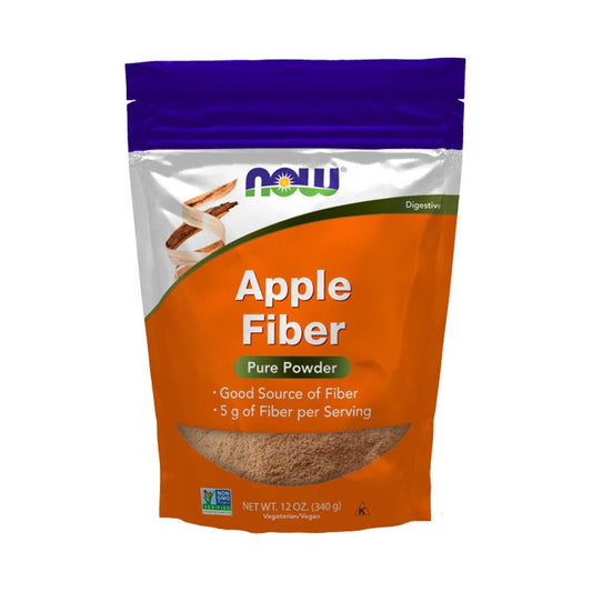 NOW Supplements, Pure Apple Fiber Powder with Apple Pectin, Non-GMO Project Verified, 12-Ounce (340 g) - Bloom Concept