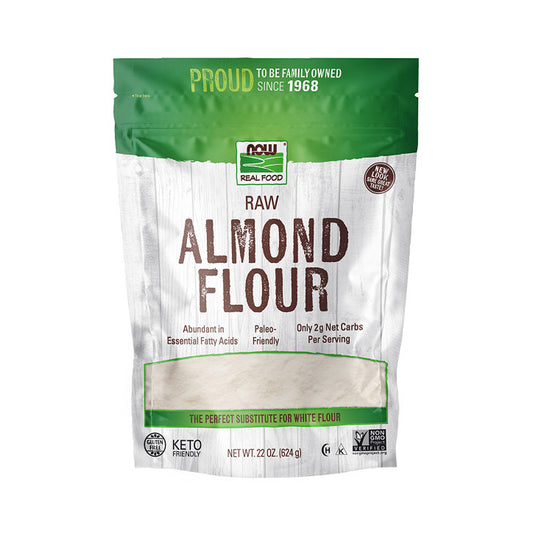 NOW Foods, Almond Flour with Essential Fatty Acids, 5 g Carbs per Serving, 22-Ounce (684 g) - Bloom Concept