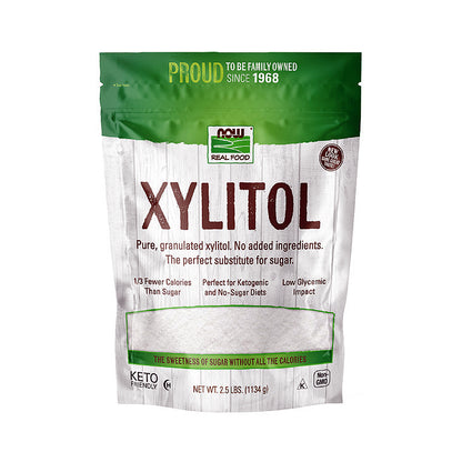 NOW Foods, Xylitol, Pure with No Added Ingredients, Keto-Friendly, Low Glycemic Impact, Low Calorie, 2.5-Pound (1134 g) Natural Foods NOW Foods USA